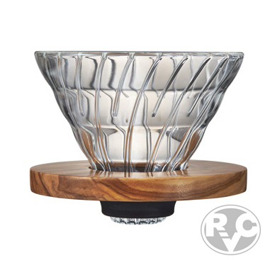 Воронка стеклянная Hario VDG Olive Wood